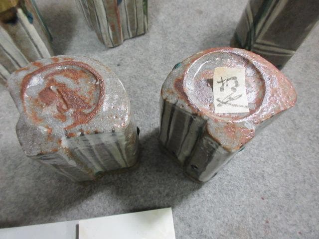 加藤掴也 織部焼 扇面向付 5個 共箱 [B25012] - メルカリ