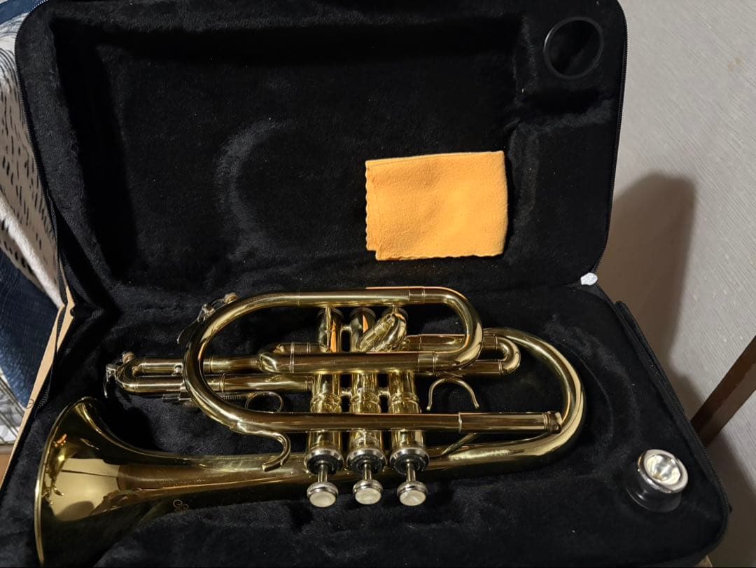 初心者向けコルネットセットチューナー・ミュート等付き