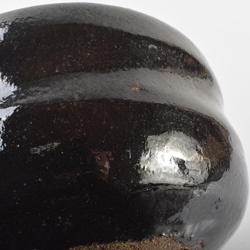 茶道具　楽吉左衛門　黒茶碗　共箱　V　R7133