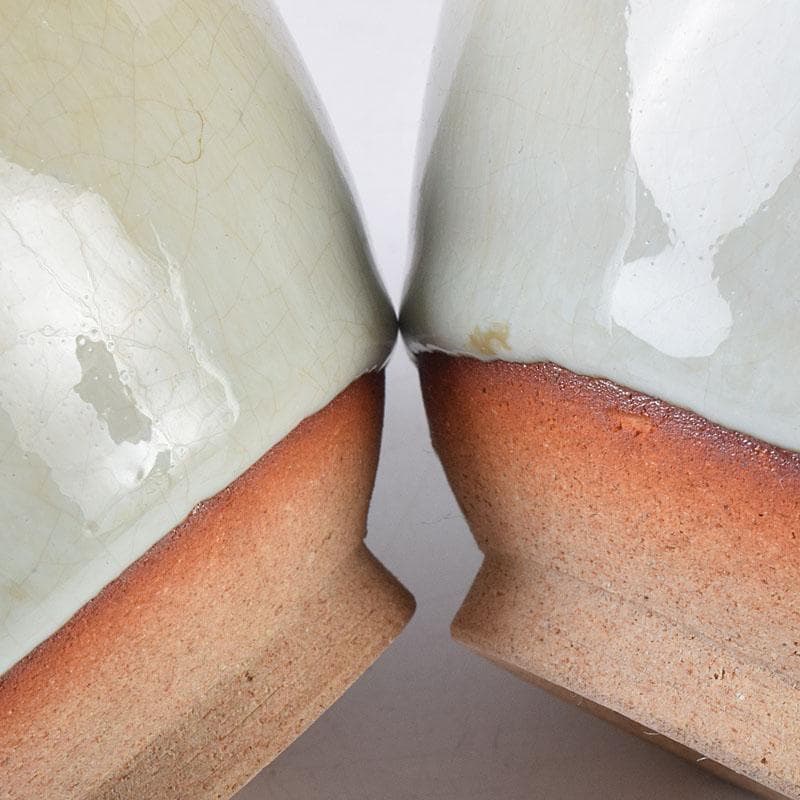 煎茶道具　萬古焼　陶華園造　煎茶碗　十客　共箱　C　R8908