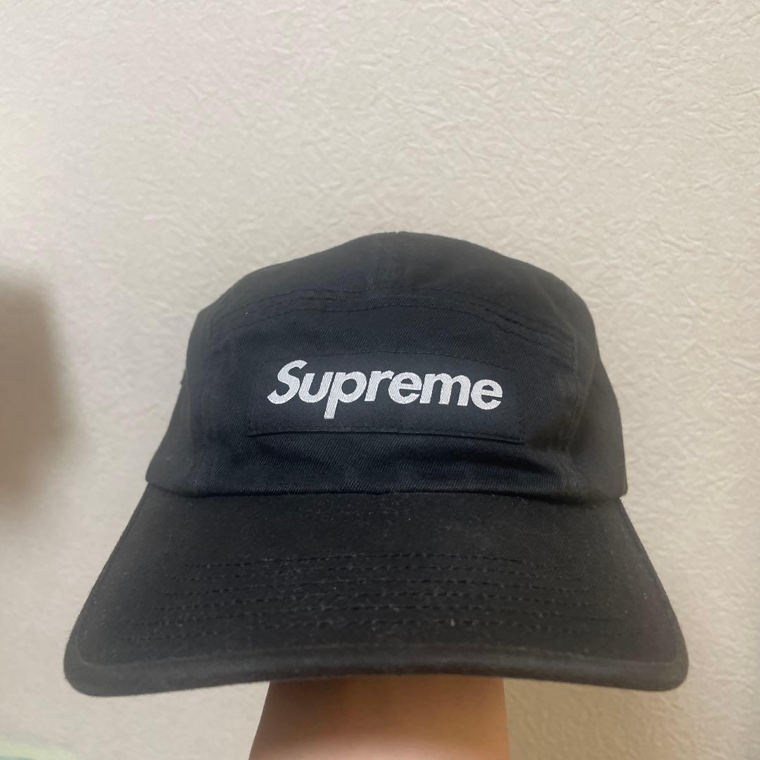 Supreme 黒キャップ ジェットキャップ