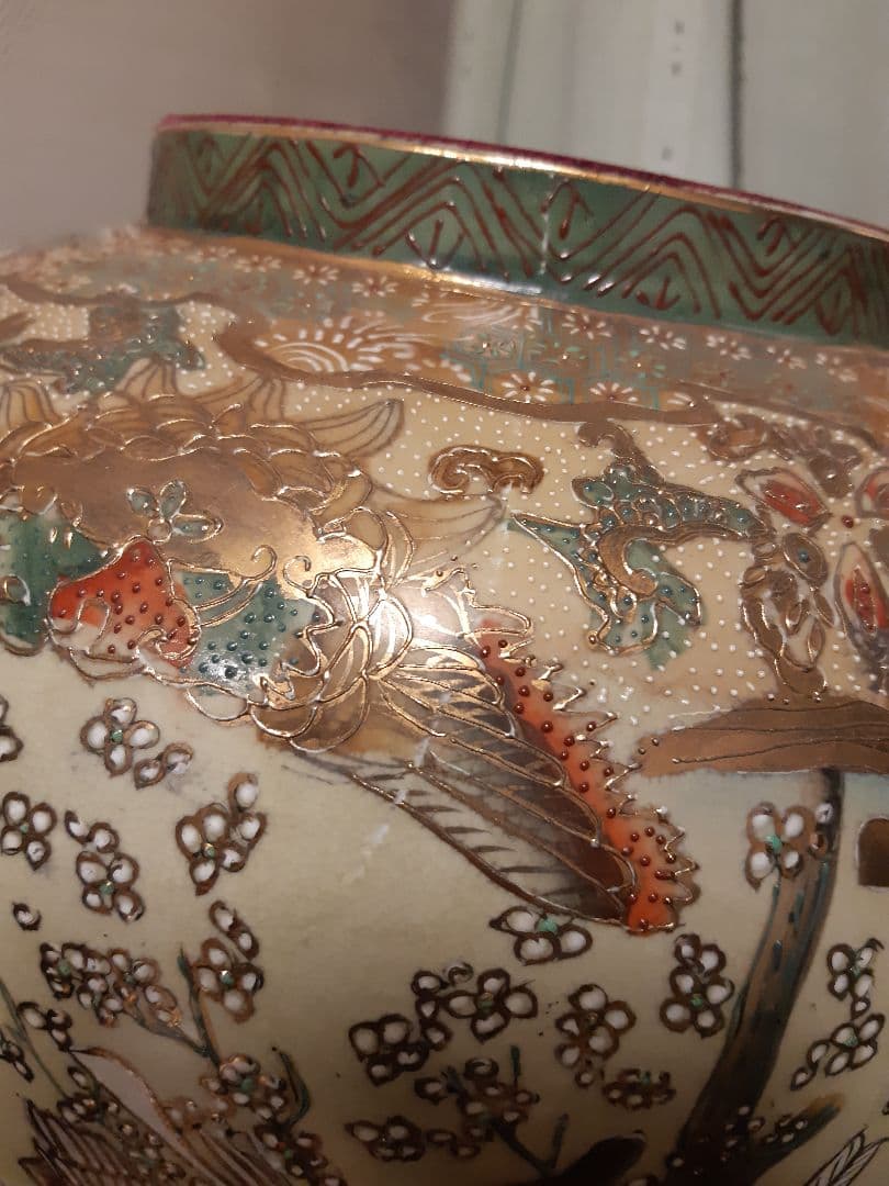 直接お渡し】絢爛豪華 沈香壺 薩摩