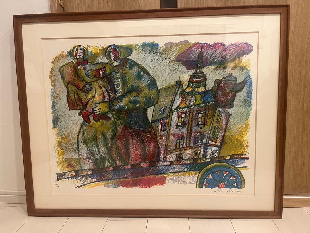 テオ・トビアス作 絵画　リトグラフ ご専用2枚 テオ・トビアス 【愛のささやき 】リトグラフ 124/200