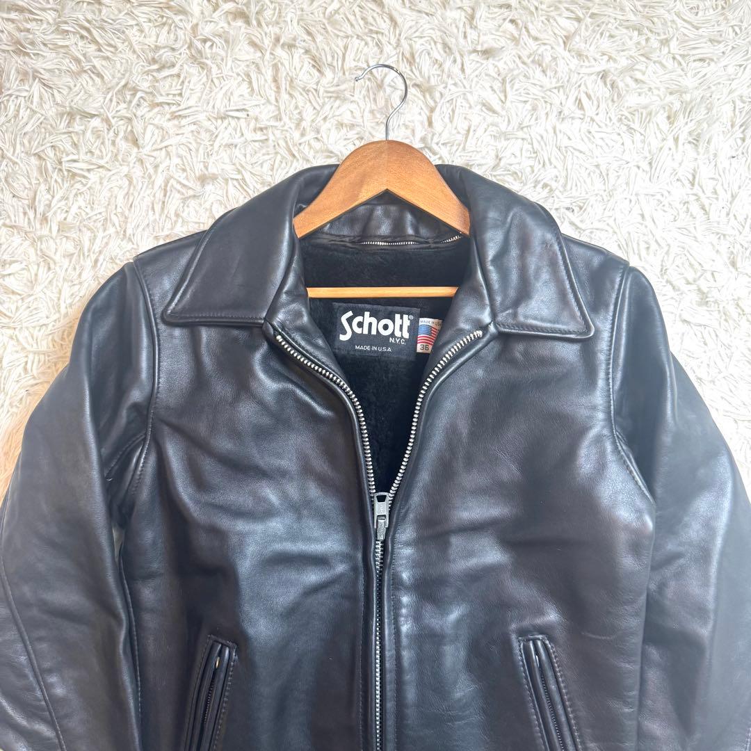 美品】Schott 652 トラッカージャケット 牛革 本革 36 USA製 - メルカリ
