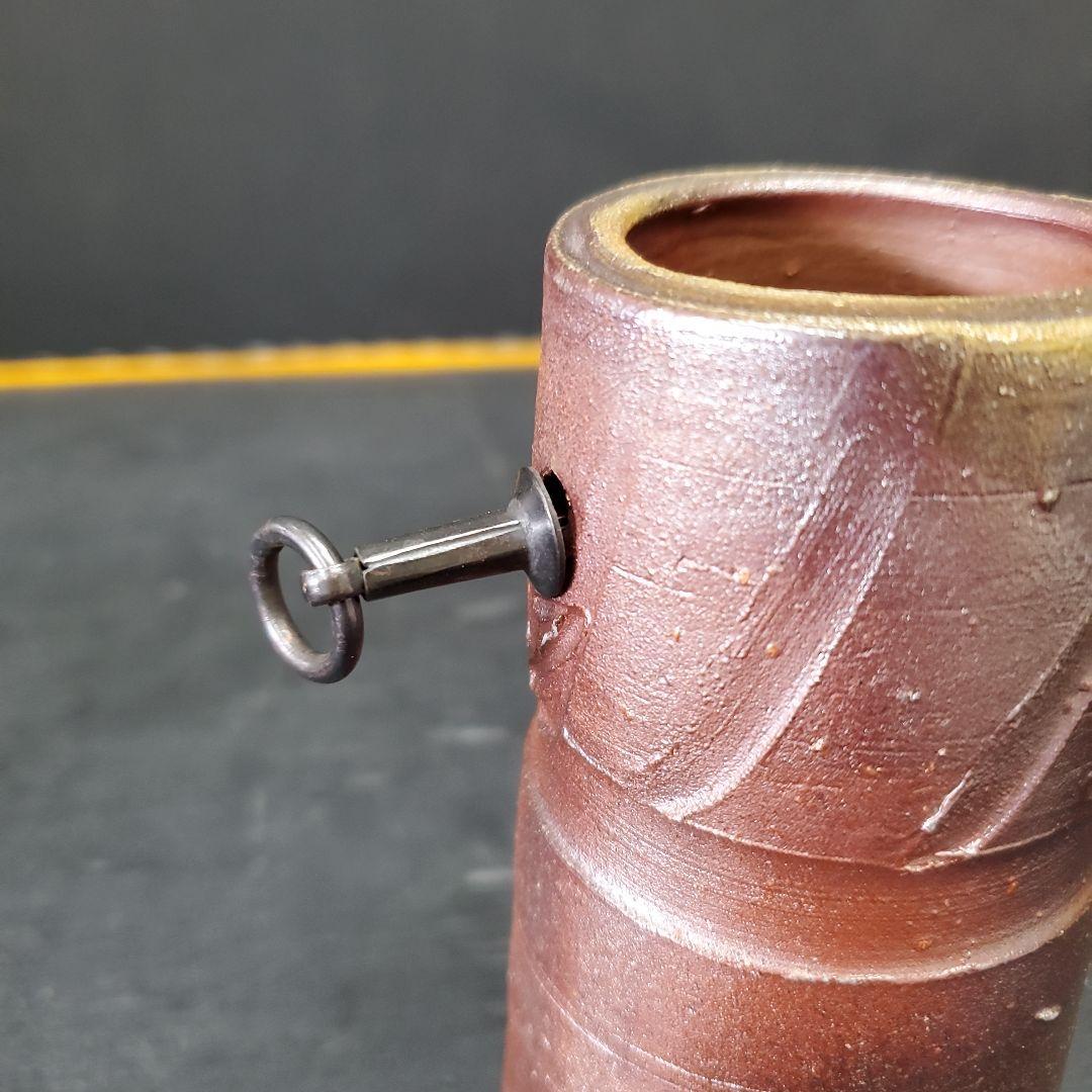 人間国宝 藤原雄作 備前焼 掛花入 共箱 栞 布 141 - メルカリ