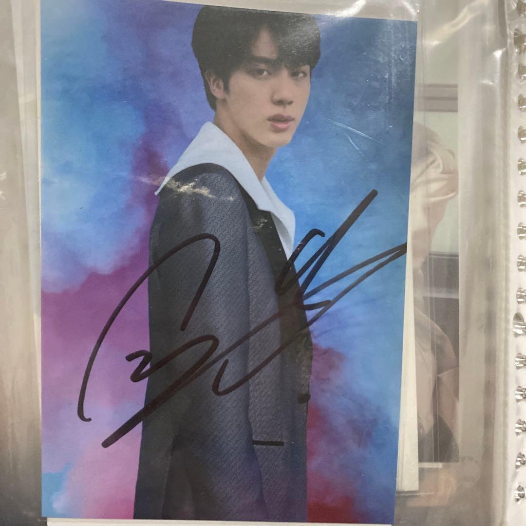 BTS JIN ジン直筆サイン入りポストカード