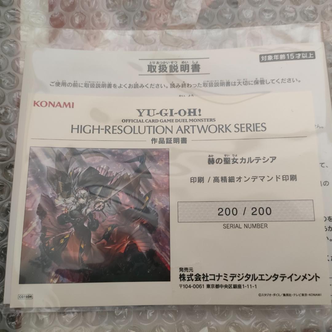 HIGH-RESOLUTION ARTWORK SERIES　赫の聖女カルテシア