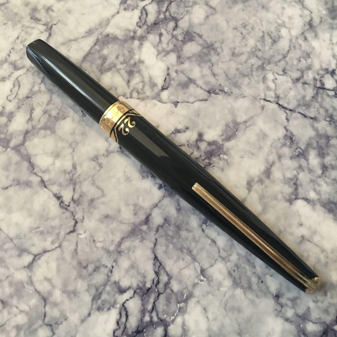 0226 オーバーホール済み 万年筆 PLATINUM ショート22k