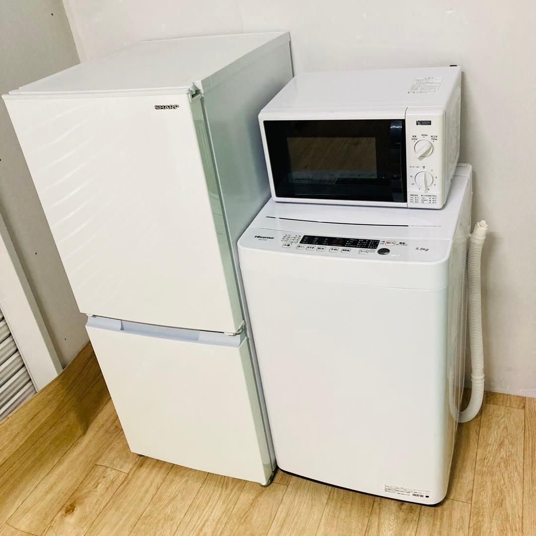 美品すぐに使える一人暮らし家電セット❗️大阪、大阪近郊配送と設置無料8