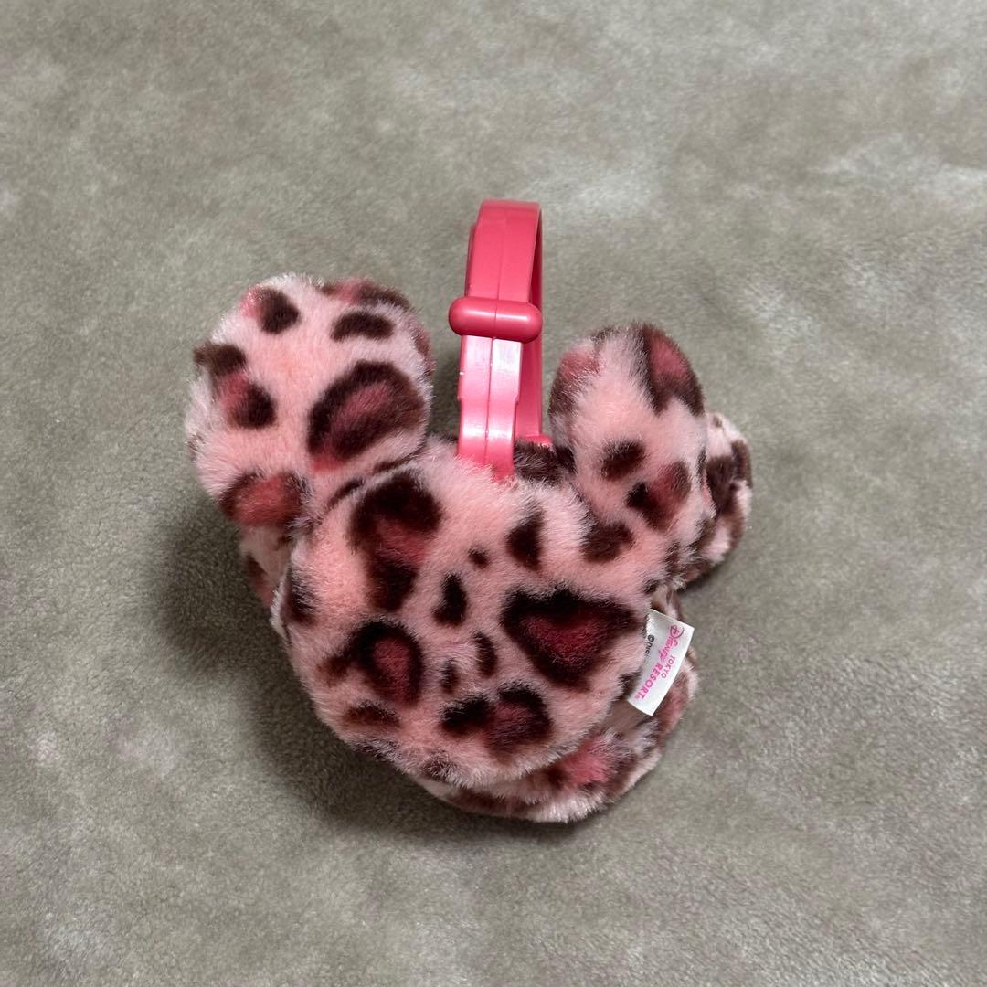 ディズニー イヤーマフ ヒョウ柄 ピンク - メルカリ