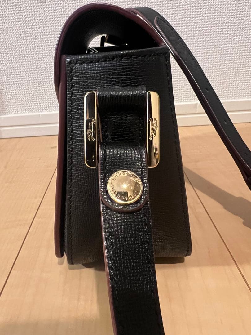 ロンシャン　ショルダーバッグ　メッセンジャー　黒