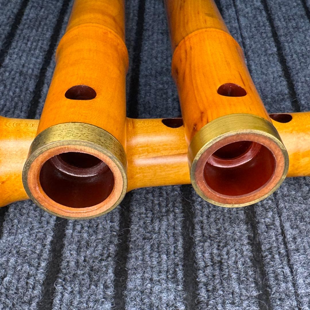 尺八 銘木 琴風尺八 2管セット