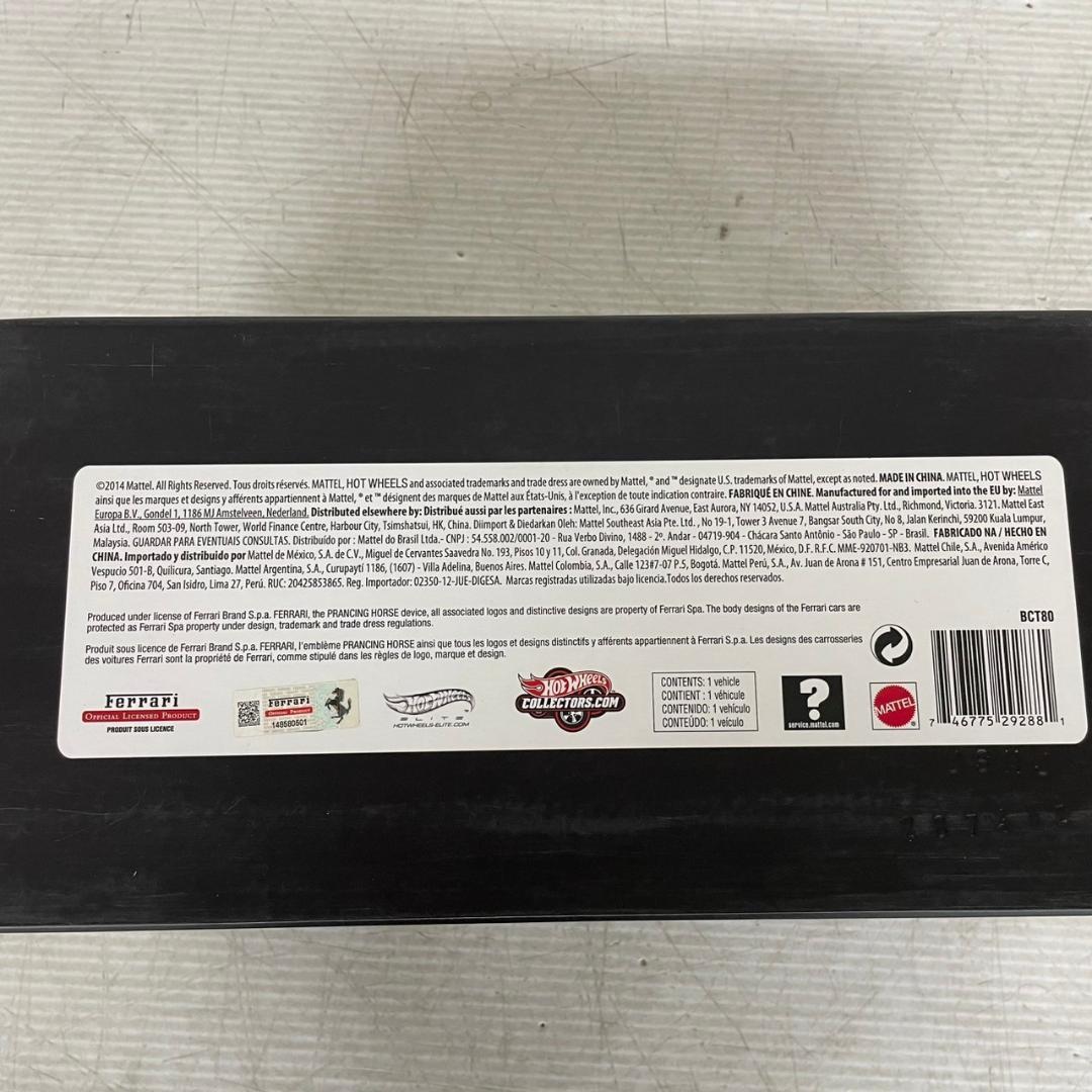 ホットウィール ラフェラーリ ブラック 1/18 ミニカー Y0956