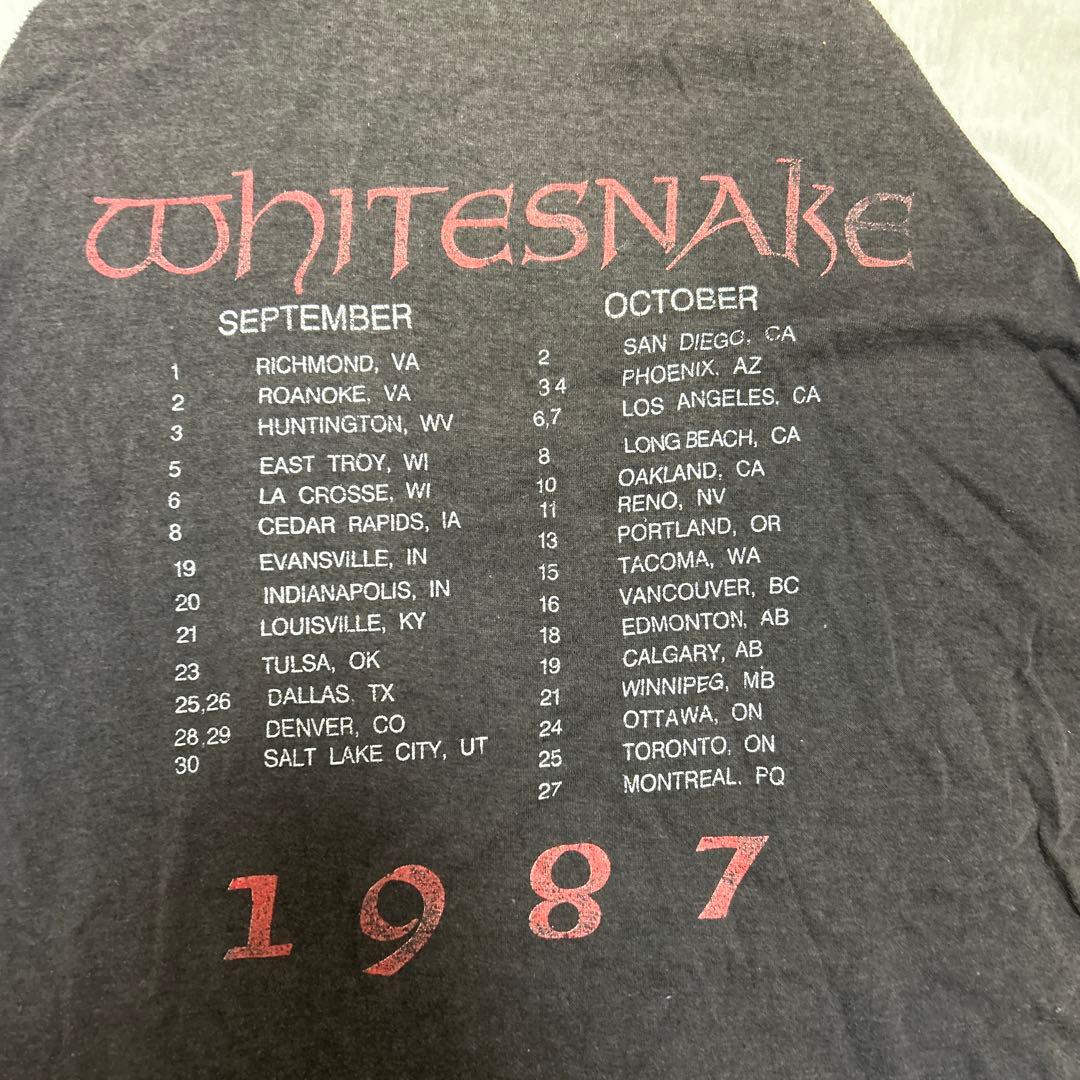 whitesnake ヴィンテージ バンドTシャツ XL 80年 ホワイト スネイク バンド