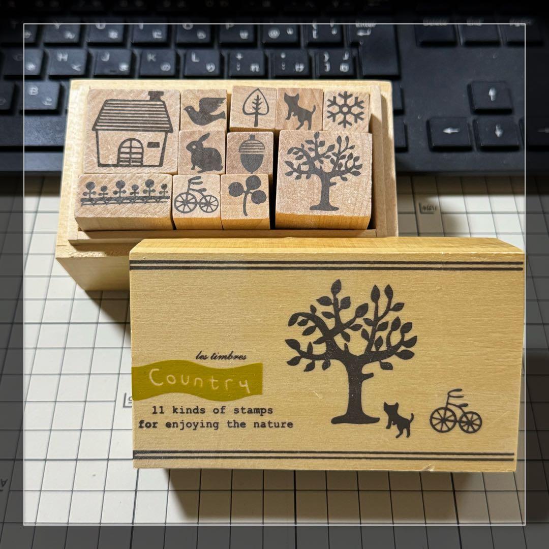 Hero arts】 ウッドスタンプいろいろ7つセット