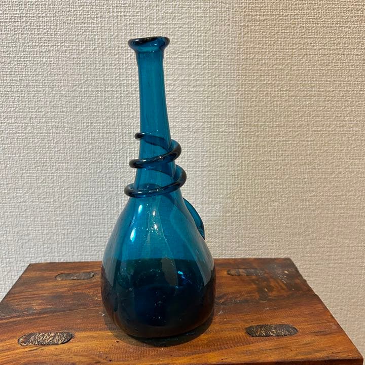 小谷真三/小谷眞三 線巻瓶 倉敷ガラス 花瓶