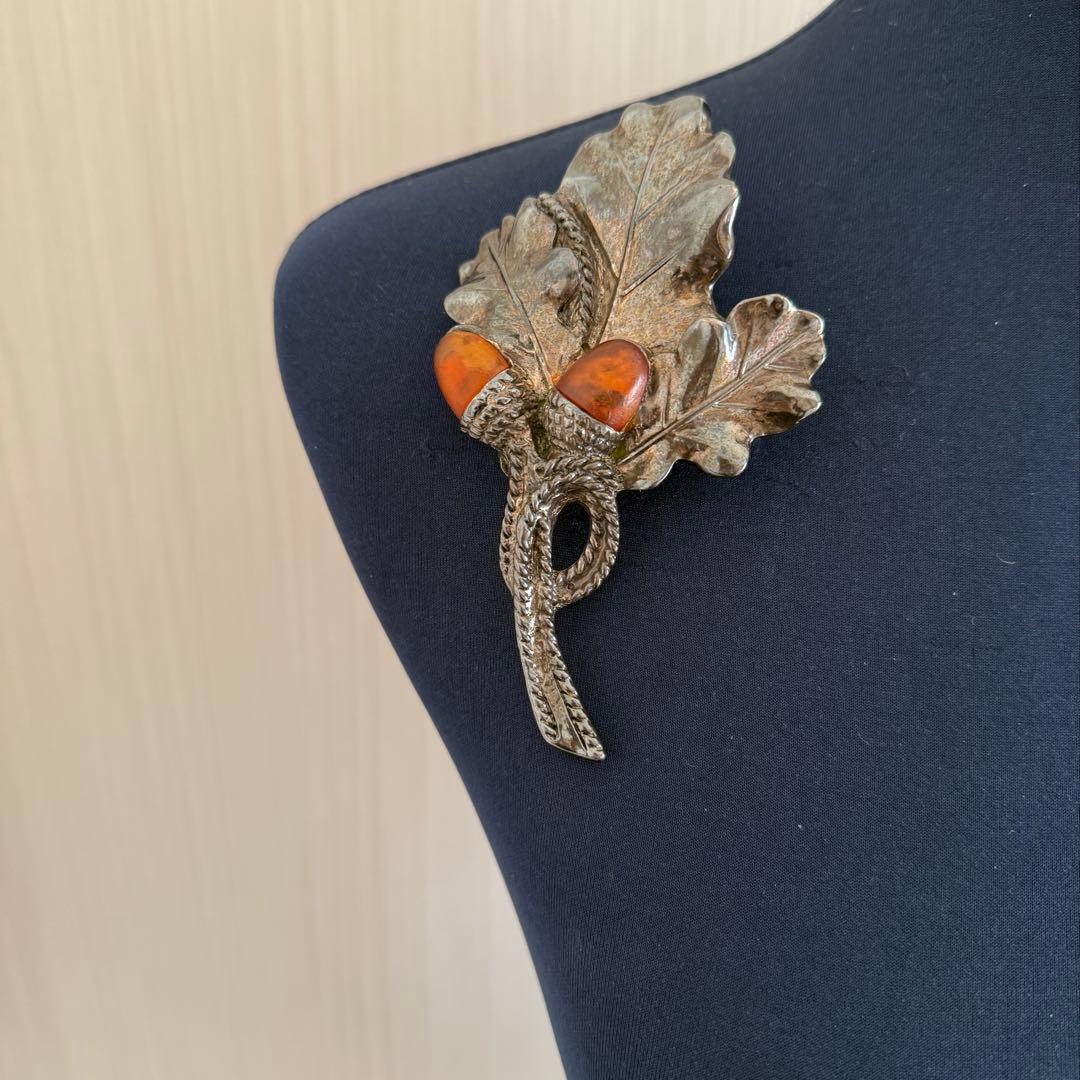 MAX MARA クリスタル ブローチ OPホワイト MaxMara ブローチ