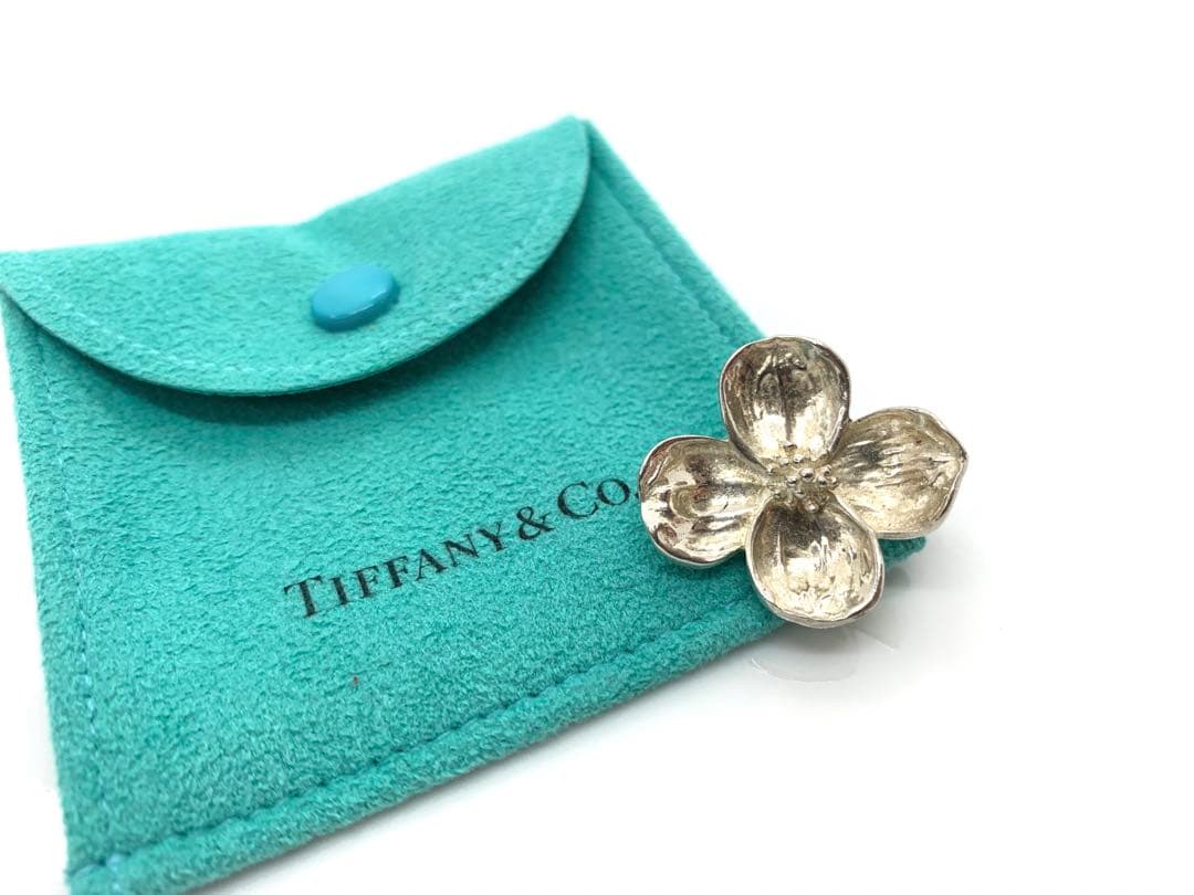ティファニー 花 ブローチ シルバー