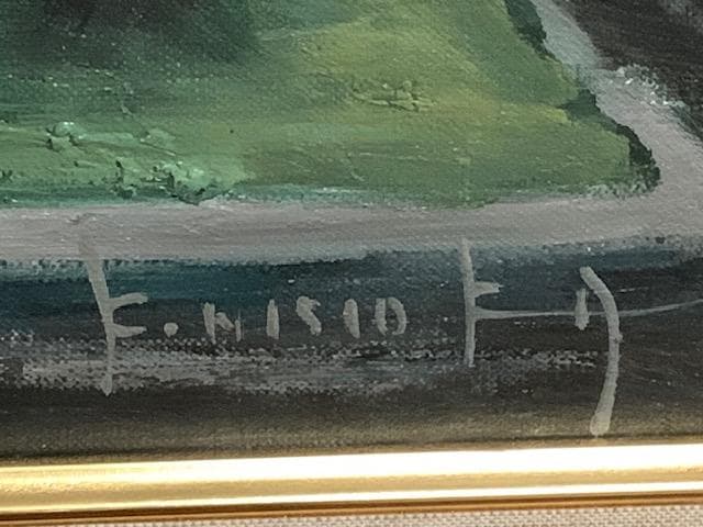 大型絵画❣️西岡清史❣️美術館収蔵画家◇油彩F20号◇評価 20