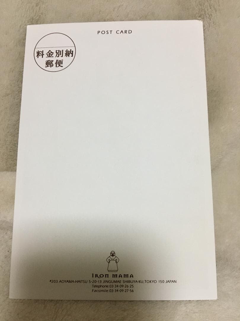 ジョイウオン　王祖賢　ポストカード　未使用