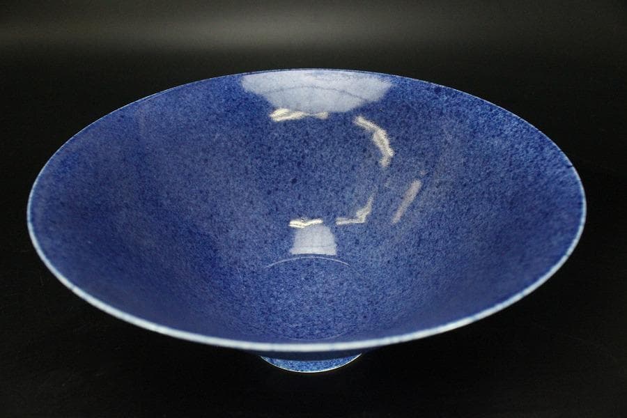 中国美術 唐物 南京吹墨 菓子器 碗 乾隆年製 瑞雲居珍蔵 書箱(RC908)