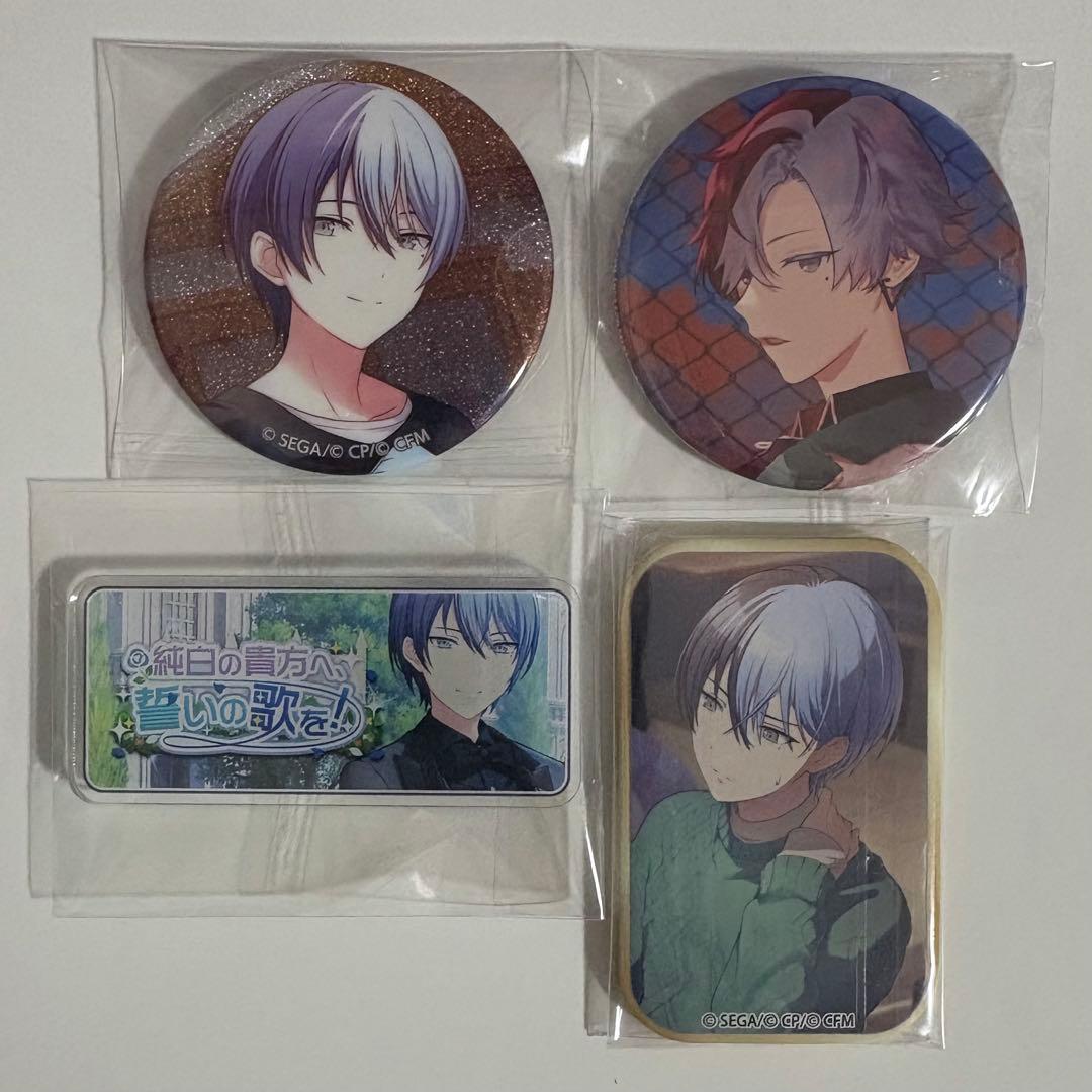 プロセカ 青柳冬弥 アクリルバナーバッチコレクション 特典 缶バッジ