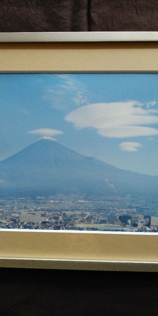 富士山と雲の写真