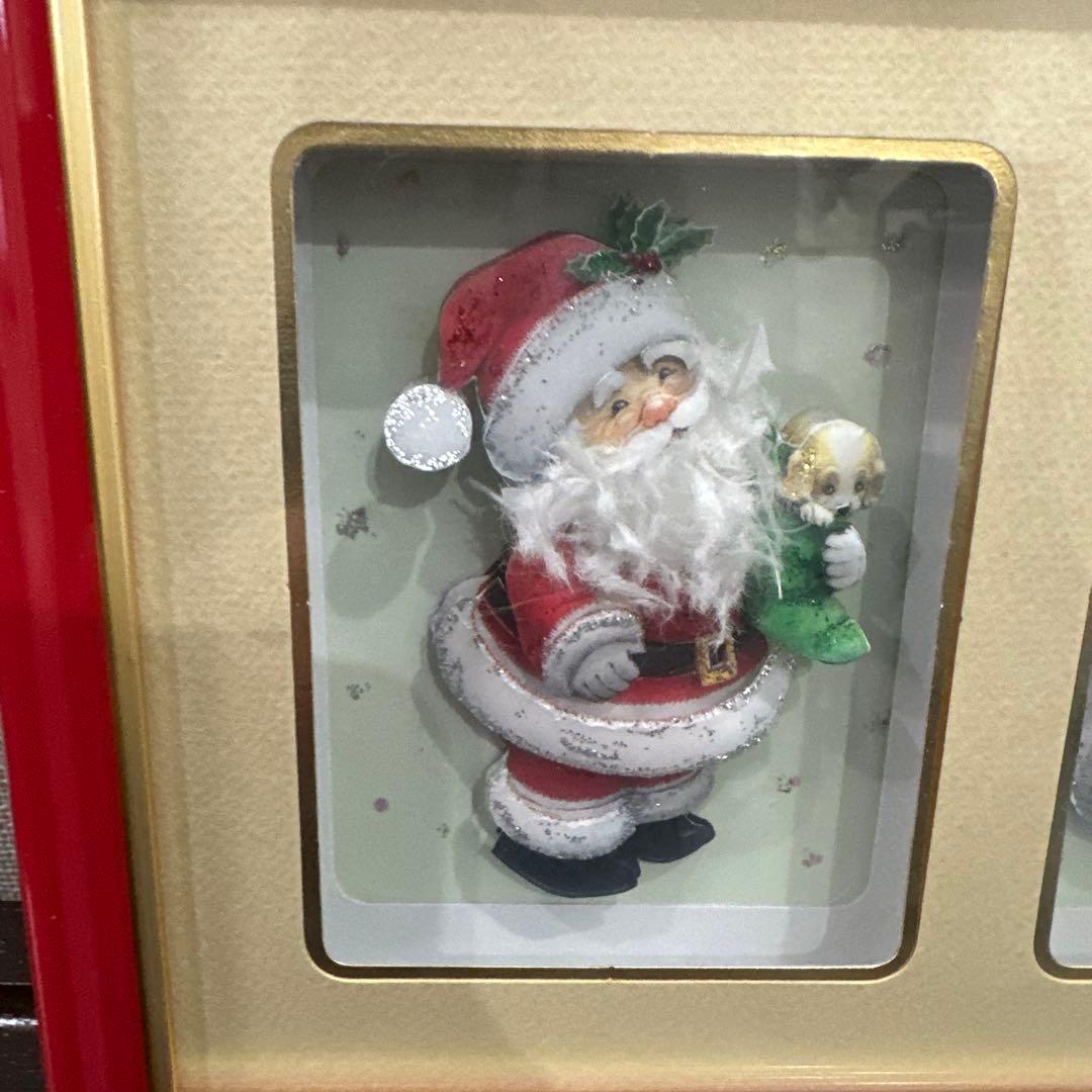 シャードボックス3Dアートクリスマスバージョン サンタクロース スノーマン