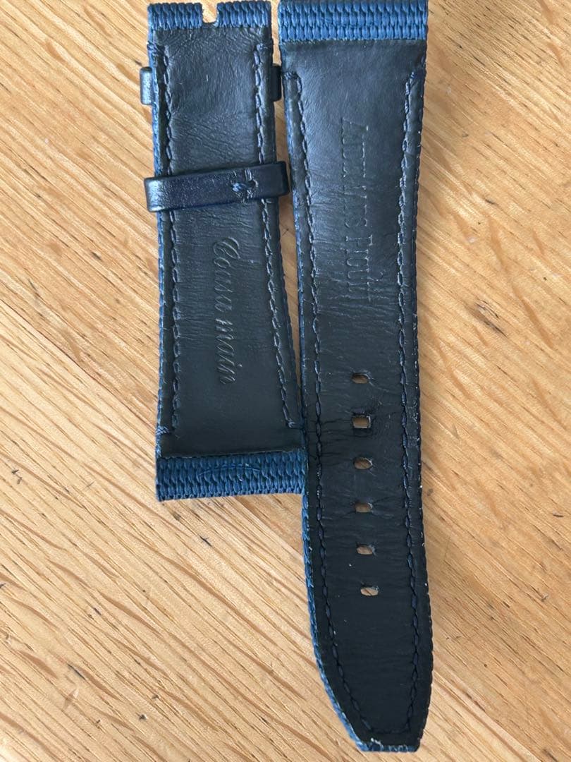 週末限定価格AUDEMARS PIGUE CODE用ネイビーラバーベルト純正