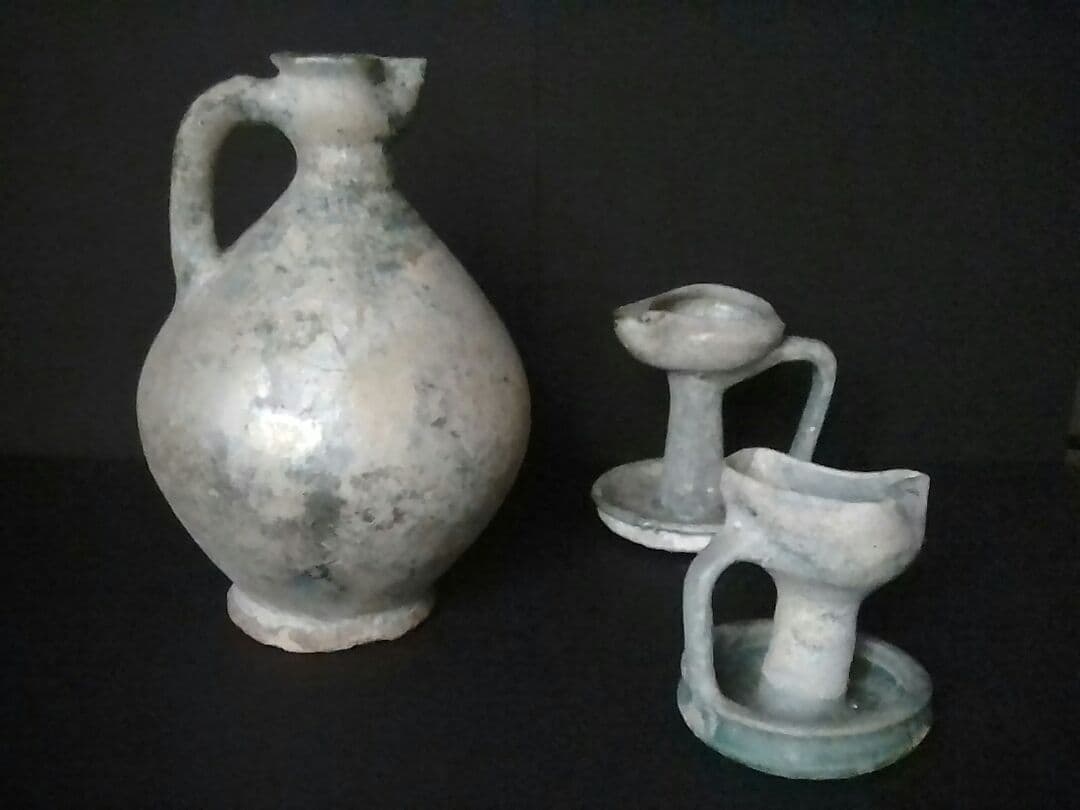 ペルシャ緑釉水注(みずさし)5〜6世紀