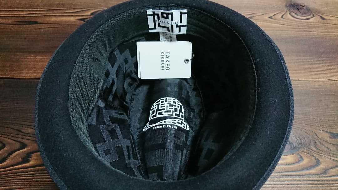 布袋寅泰 × TAKEO KIKUCHI ハット 黒