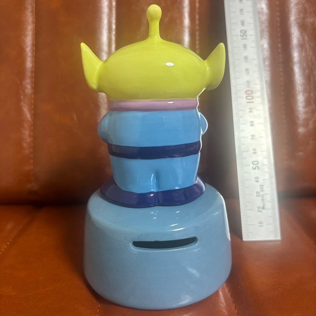 ディズニー　トイストーリー　エイリアン　貯金箱　陶器　リトルグリーンメン