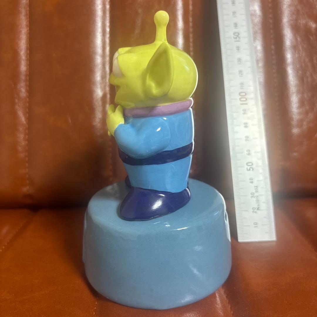 ディズニー　トイストーリー　エイリアン　貯金箱　陶器　リトルグリーンメン