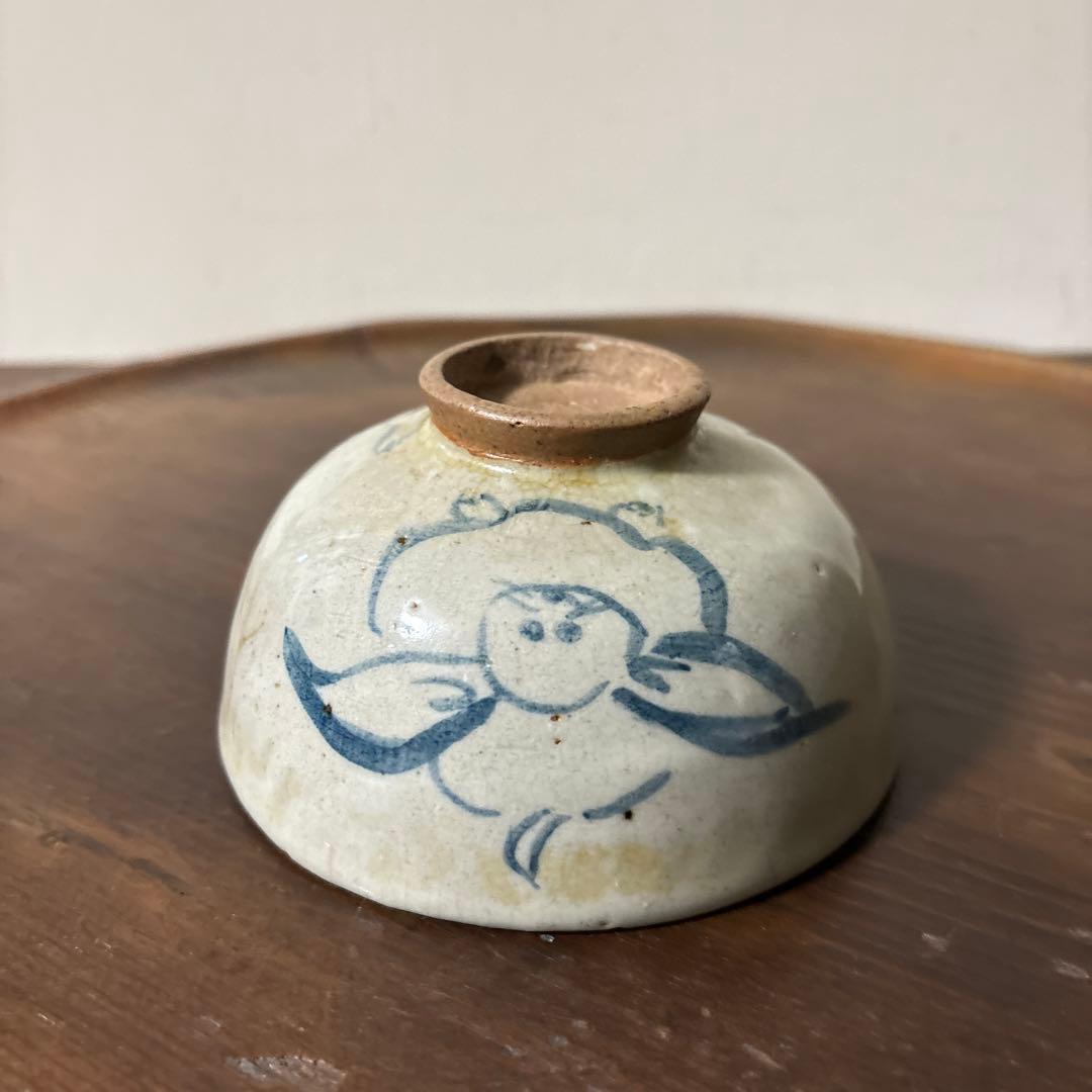 古い染付兎茶碗 うさぎ ウサギ 骨董 柳宗悦 民藝 青山二郎 白洲正子