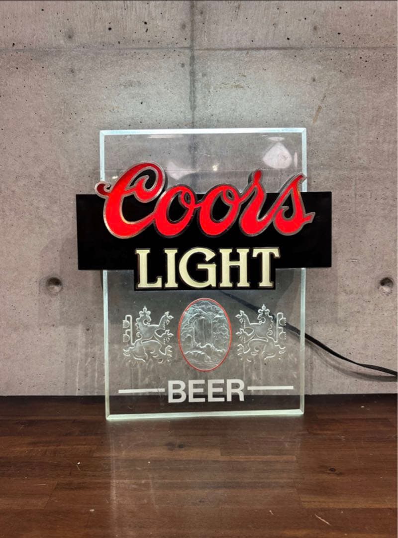 アメリカ産‼︎ Coors Light ヴィンテージ ランプサイン‼︎