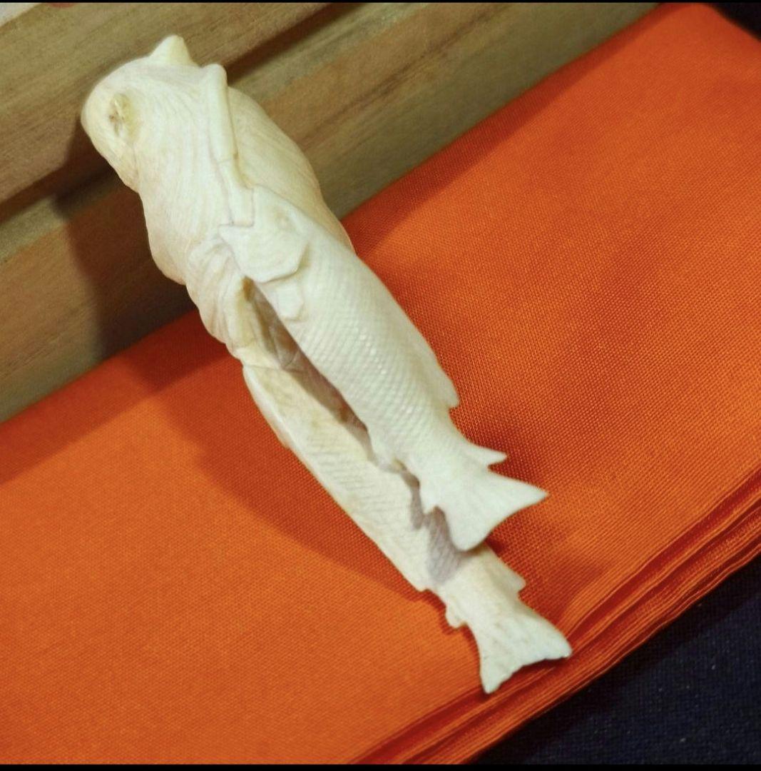 置物 熊 寛支作 共箱 天然素材彫刻 手彫り細工 未使用美品 時代物 蒐集