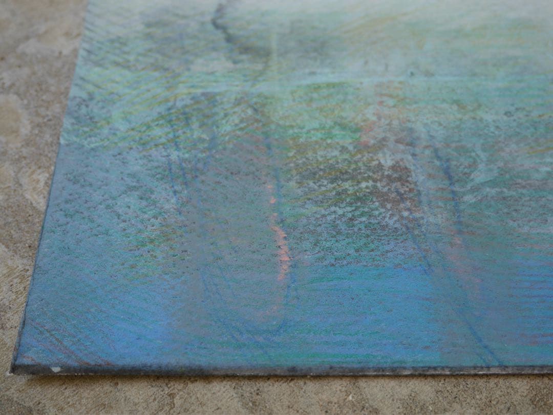 原画 抽象的 パステル画