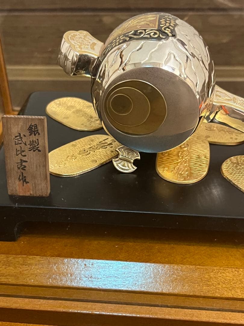 武比古作 銀製 小判小槌 美品置物 縁起物 日本伝統工芸 TAKEHIKO