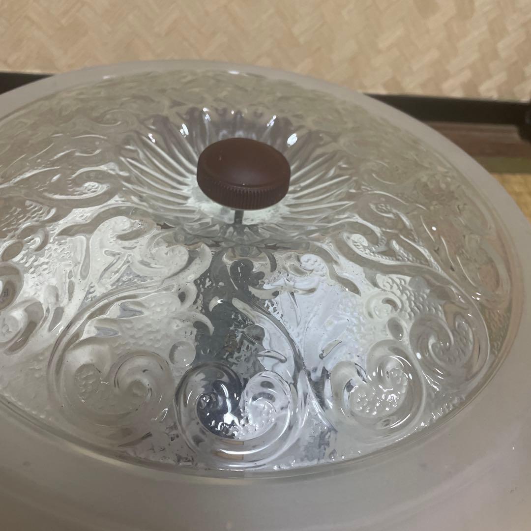 昭和レトロ 松下電工 ナショナル 白熱灯照明器具 天井照明 ガラス