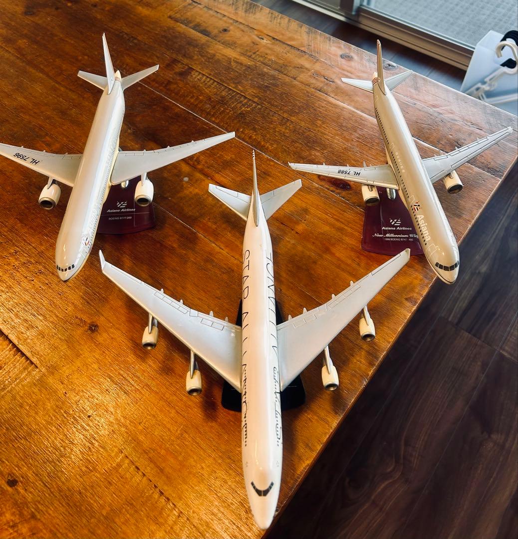 希少】アシアナ航空3機セット 1/200スケール