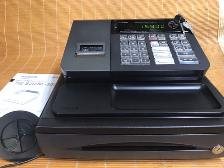CASIOレジスターSE-S20です10黒 2024 CASIO カシオ SE-S20 レジスター