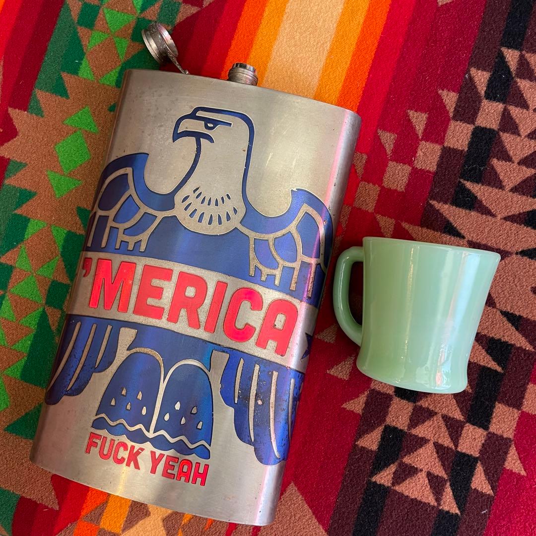 特大BIGサイズ！70's〜アメリカヴィンテージ ウォッカボトルUSA酒イーグル