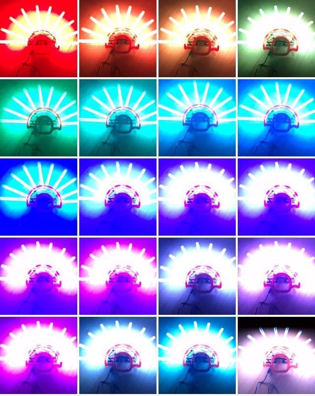 在庫極少】改造ペンライト 虹孔雀 フルカラー孔雀 10連 改チア - メルカリ