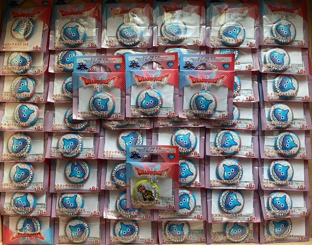 スライム　ミニ缶バッジ　51個セット　ドラゴンクエスト　ローソンストア100