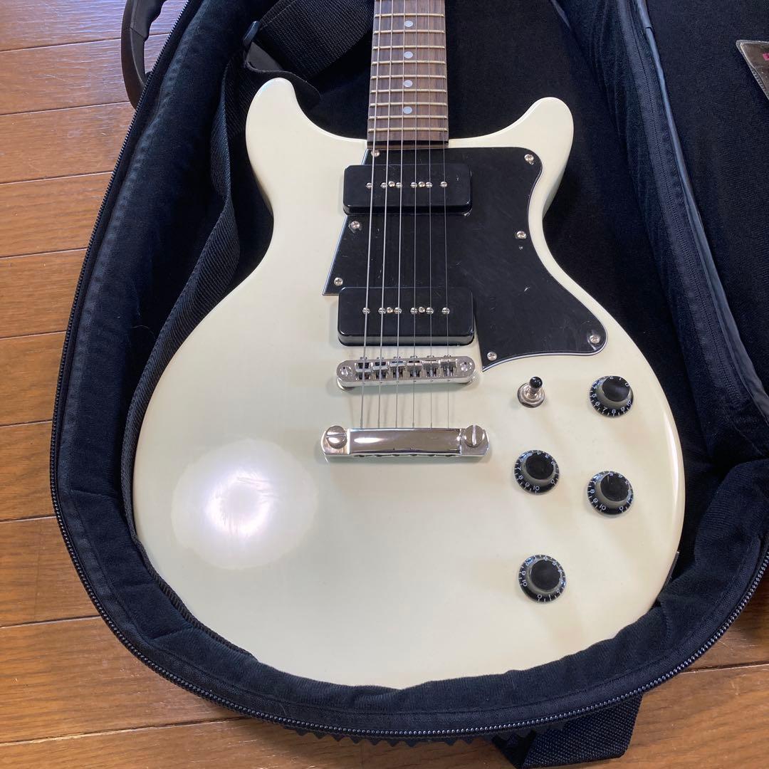 Mavis エレキギター ホワイト ギターケース付き