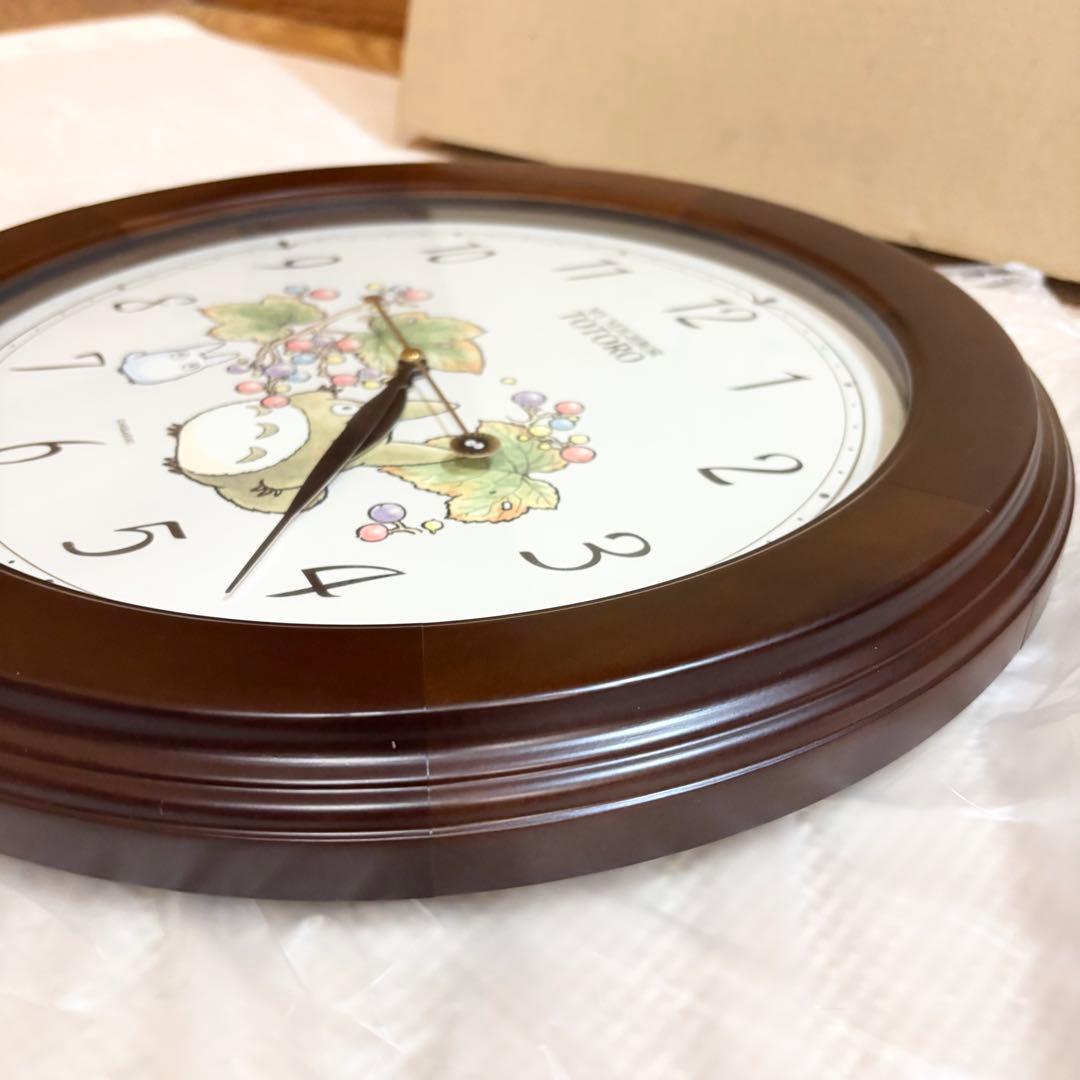 【美品】RHYTHM リズム となりのトトロ 掛け時計 4KG690MA06
