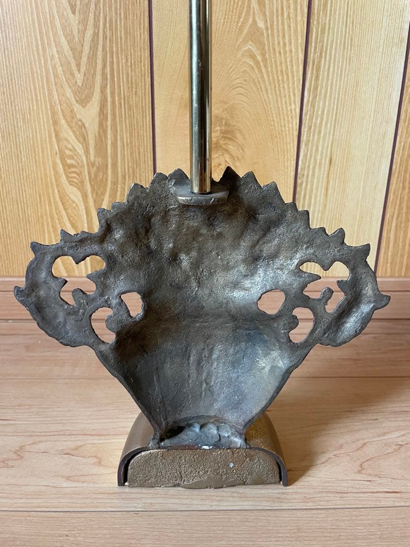 アンティーク】真鍮製花装飾 ドアストッパー オブジェ