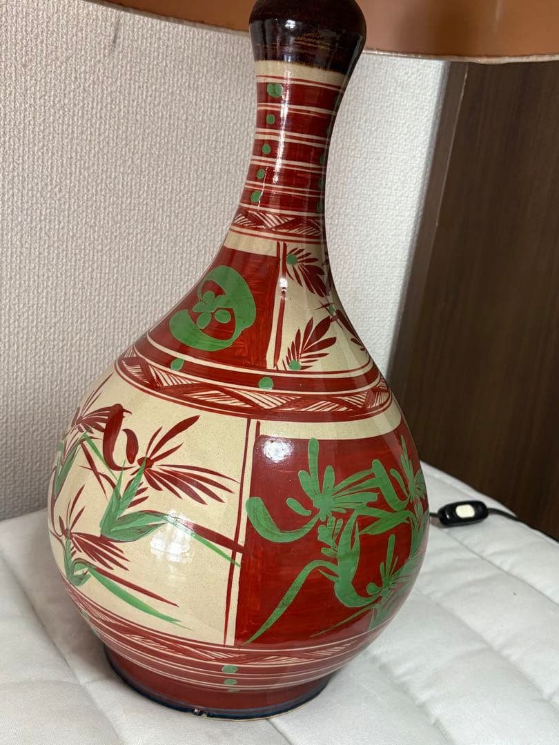 沖縄 琉球 胡差焼 陶器製 スタンドライト　スタンドランプ　高さ90cm