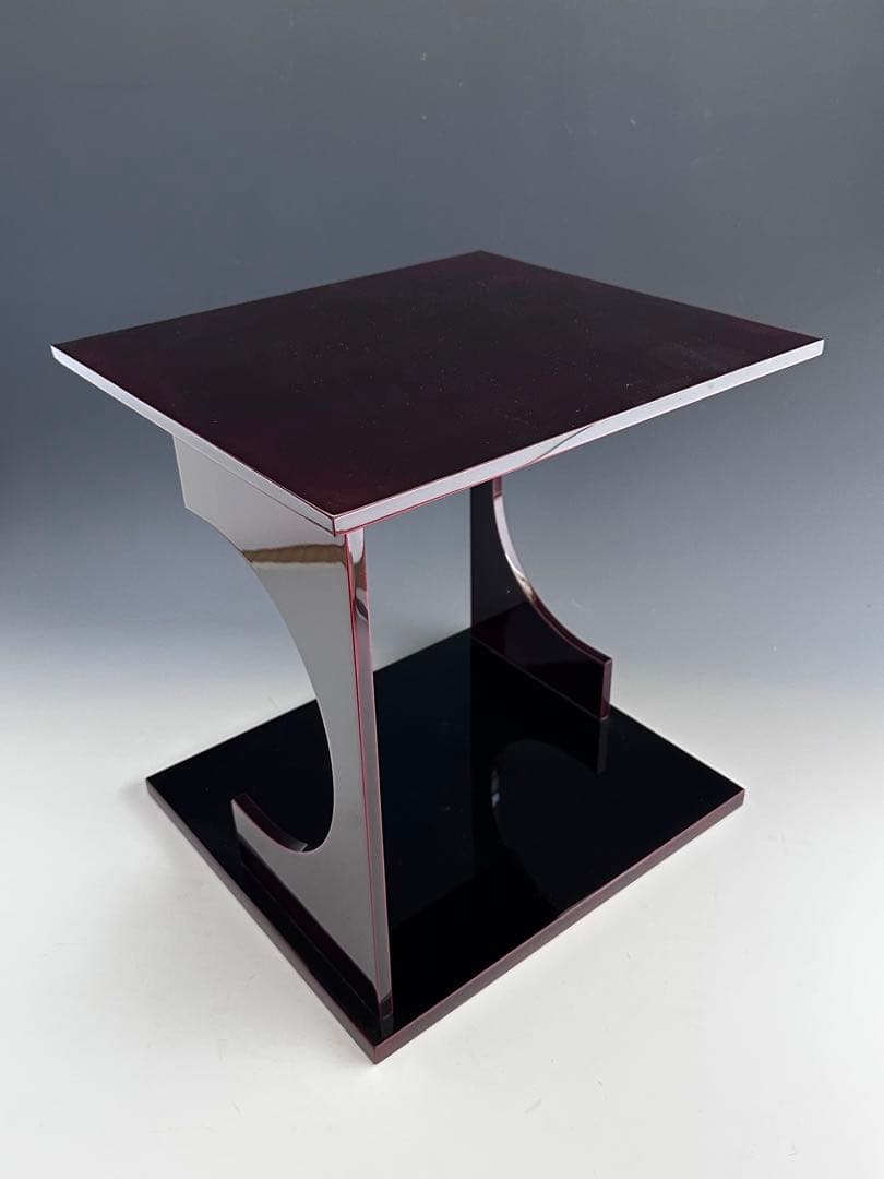 茶道具　輪島塗　淡々斎好写　溜塗　円意棚　若島丈史　共箱　漆芸　漆器　茶会　棚物