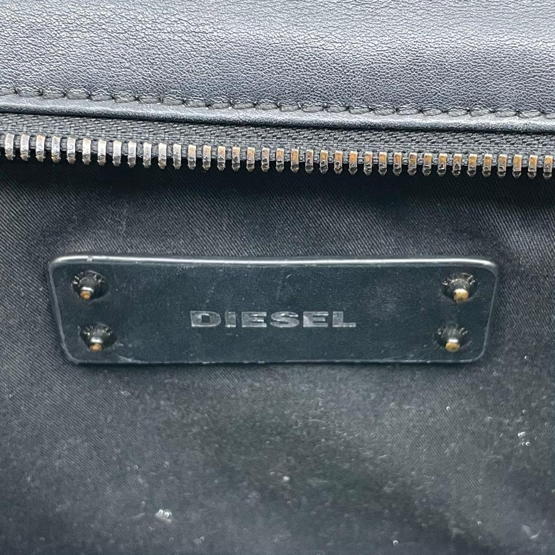 DIESEL ディーゼル BADIA ブラック黒 カウレザー2wayハンドバッグ